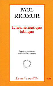 9782204063319, l’herméneutique biblique, paul ricoeur