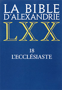 9782204069038, bible d’alexandrie, lxx, l’ecclésiaste