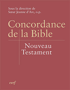 9782204082327, concordance, de, la, bible, nouveau, testament, nt, soeur, jeanne, d’arc, éditions, du, cerf
