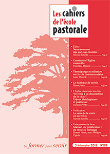 cahiers, école pastorale, 109