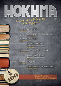 HOK100, hokhma, revue théologique