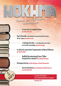 HOK107, hokhma 107, revue théologique