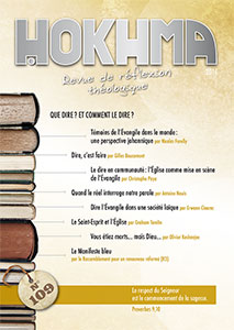 hokhma 109, revue théologique
