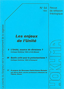 HOK54, hokhma, unité, divisions, catéchisme