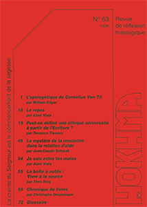 HOK63, hokhma, apologétique, éthique, écriture
