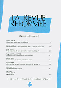 revue réformée 243