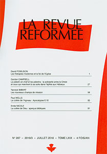 revue réformée, david powlison, émile nicole