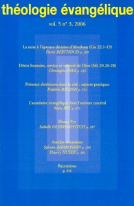 revue, théologie évangélique