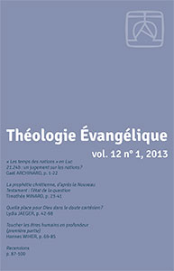 revue, théologie évangélique