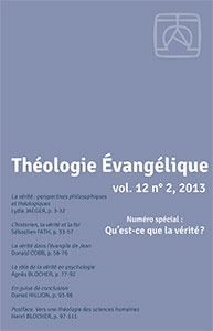 revue, théologie évangélique