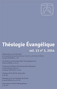 revue, théologie évangélique