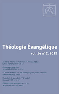 revue, théologie évangélique
