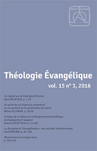 revue théologie évangélique