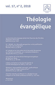 revue théologie évangélique, keith butler