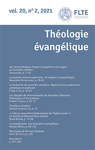 revue théologie évangélique, jessica abe