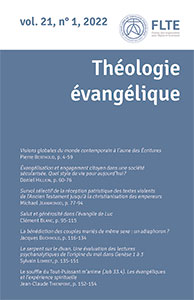 revue, théologie évangélique, 2022