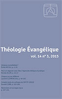 revue théologie évangélique