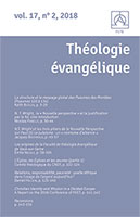 revue théologie évangélique, keith butler