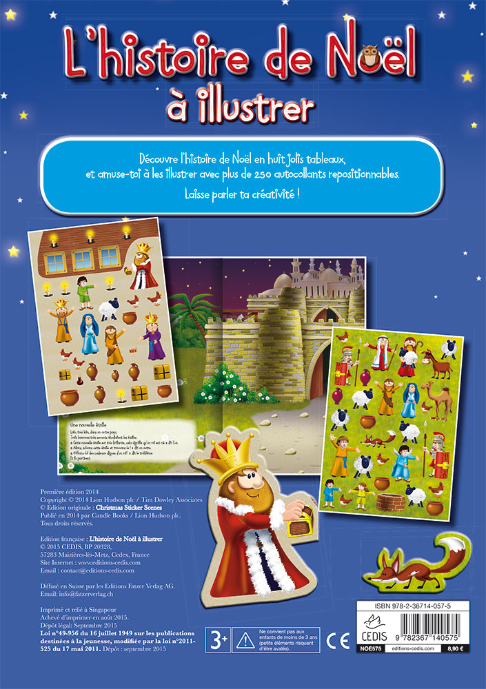 L’histoire de Noël à illustrer Excelsis