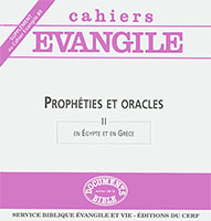 9772204370890, cahiers évangile 89, prophéties, oracles