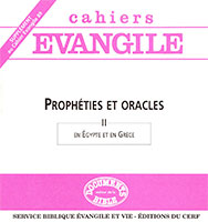 9772204370890, cahiers évangile 89, prophéties, oracles