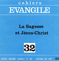 9772204390324, cahiers évangile, sagesse, jésus-christ