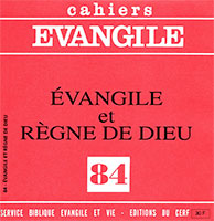 9772204390843, cahiers évangile 84, règne de dieu