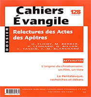 9772204391284, cahiers évangile 128, actes des apôtres