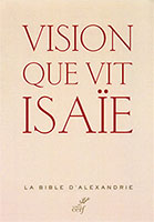 9782204103084, isaïe, bible d’alexandrie, lxx