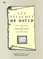 9782911069291, psaumes, clément marot