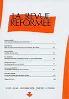 revue réformée, viviane andré, paul wells