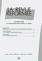 revue réformée, michel johner, yannick imbert