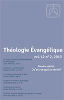 revue, théologie évangélique