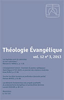 revue, théologie évangélique