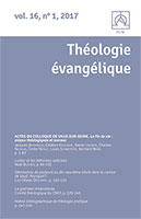 revue, théologie évangélique