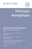 revue, théologie évangélique