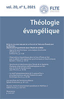 revue, théologie évangélique