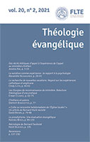 revue théologie évangélique, jessica abe
